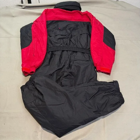 VTG 90s Y2K Columbia Coverall Ski Snowsuit Jumpsuit Black Men Winter ActiveMXXXX